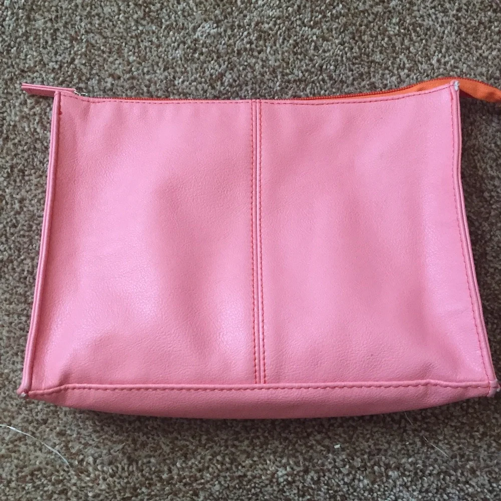 Rectangle tangerine make-up bag